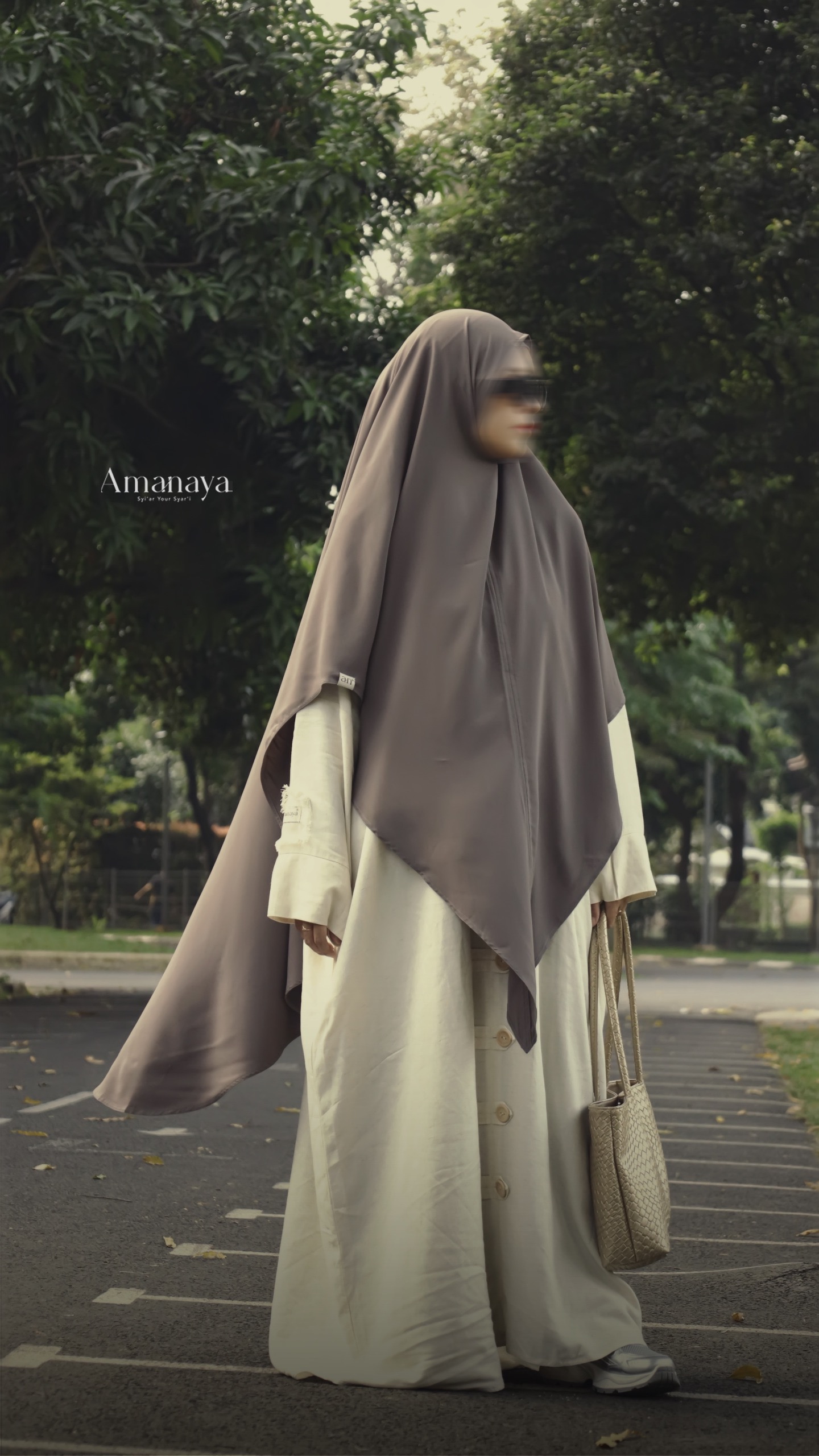 Natural Abaya Material Linen Oat (Disc. 13% OFF)