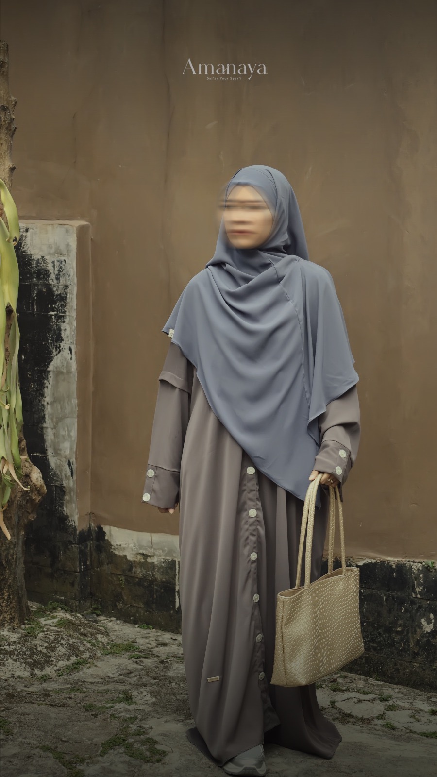 Button Abaya Material Marbella