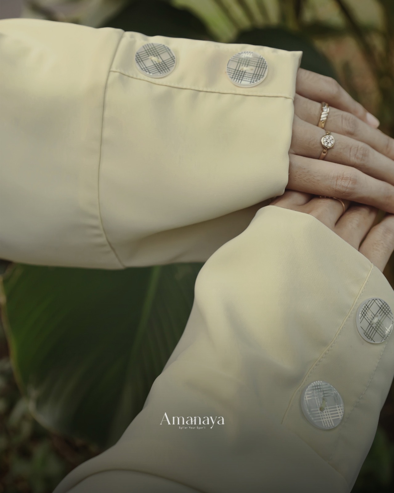 Button Abaya Material Marbella