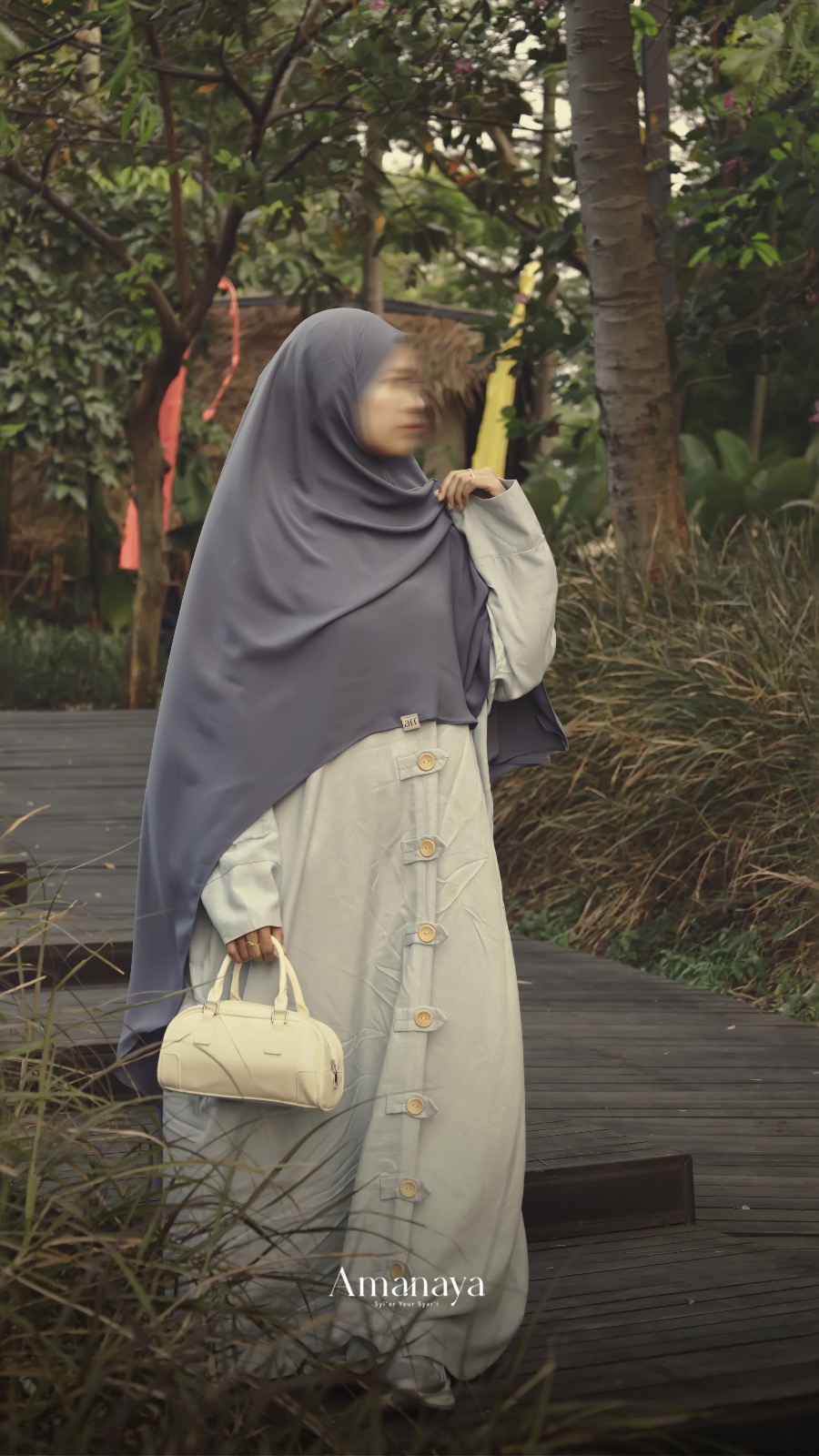 Natural Abaya Material Linen Oat (Disc. 13% OFF)