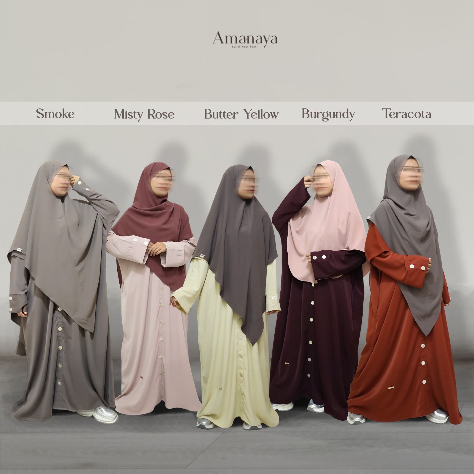 Button Abaya Material Marbella