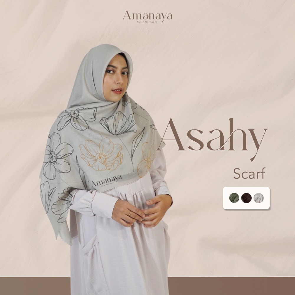Amanaya Scarf Asahy Material Voal Ultrafine Tryspan