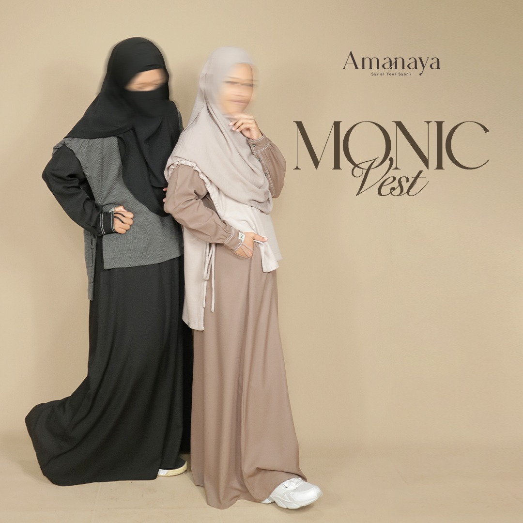 Amanaya Monic Vest  Material Rib Knit Premium 