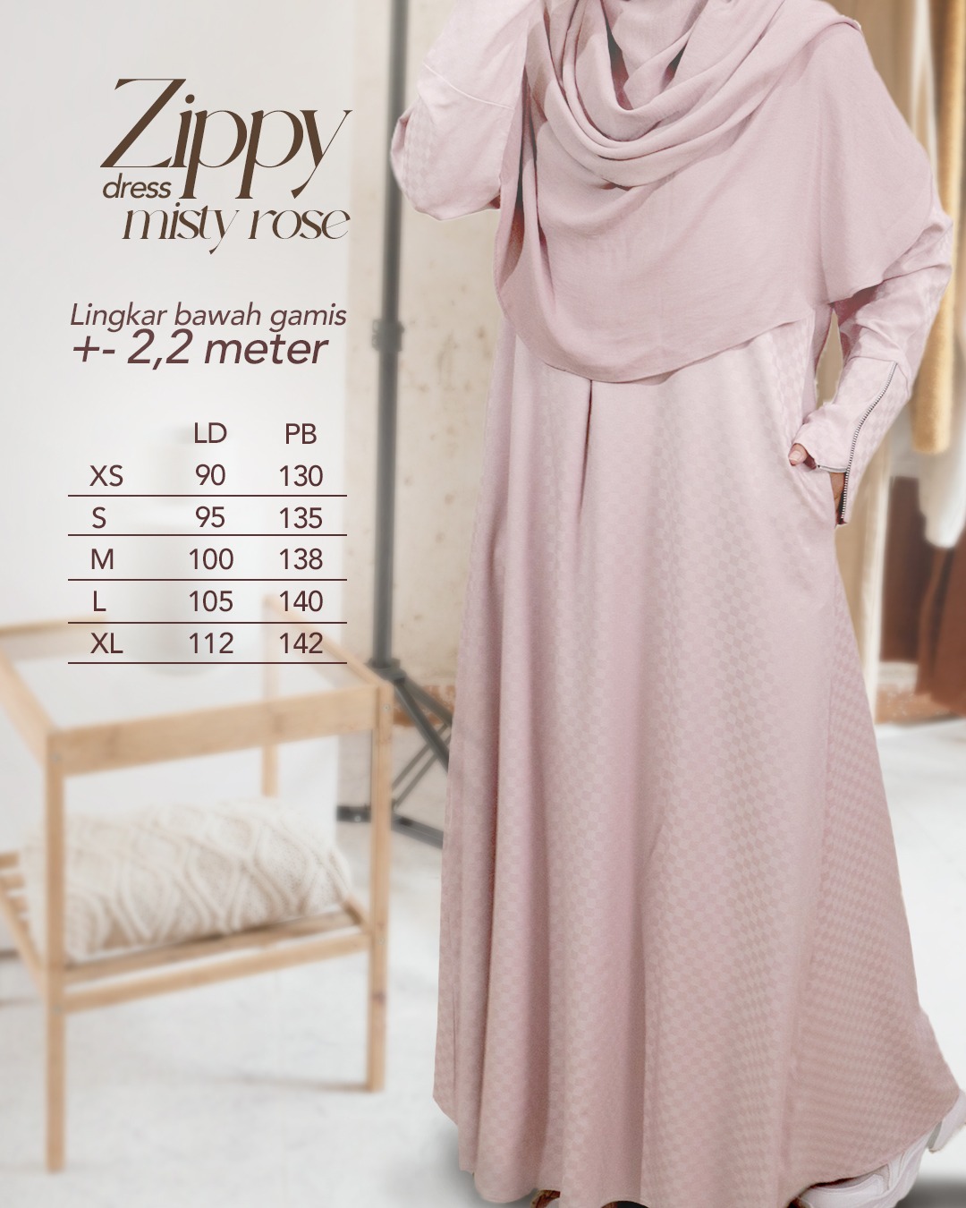 Amanaya Zippy Dress Material Button Check Premium