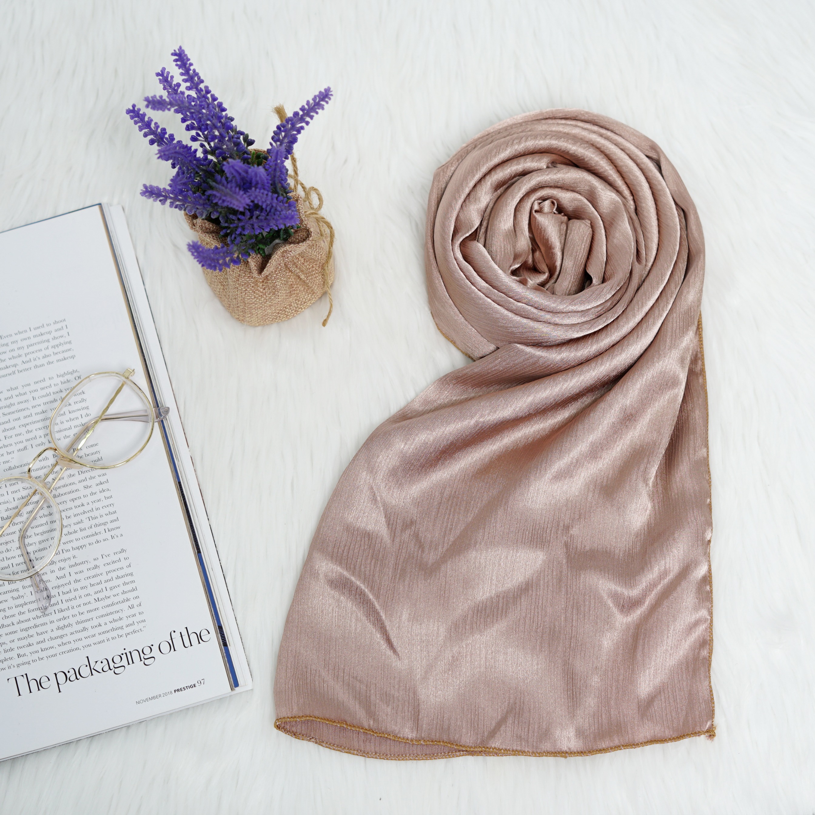Pashmina - Ramisha Gradenza silk - Cappucino