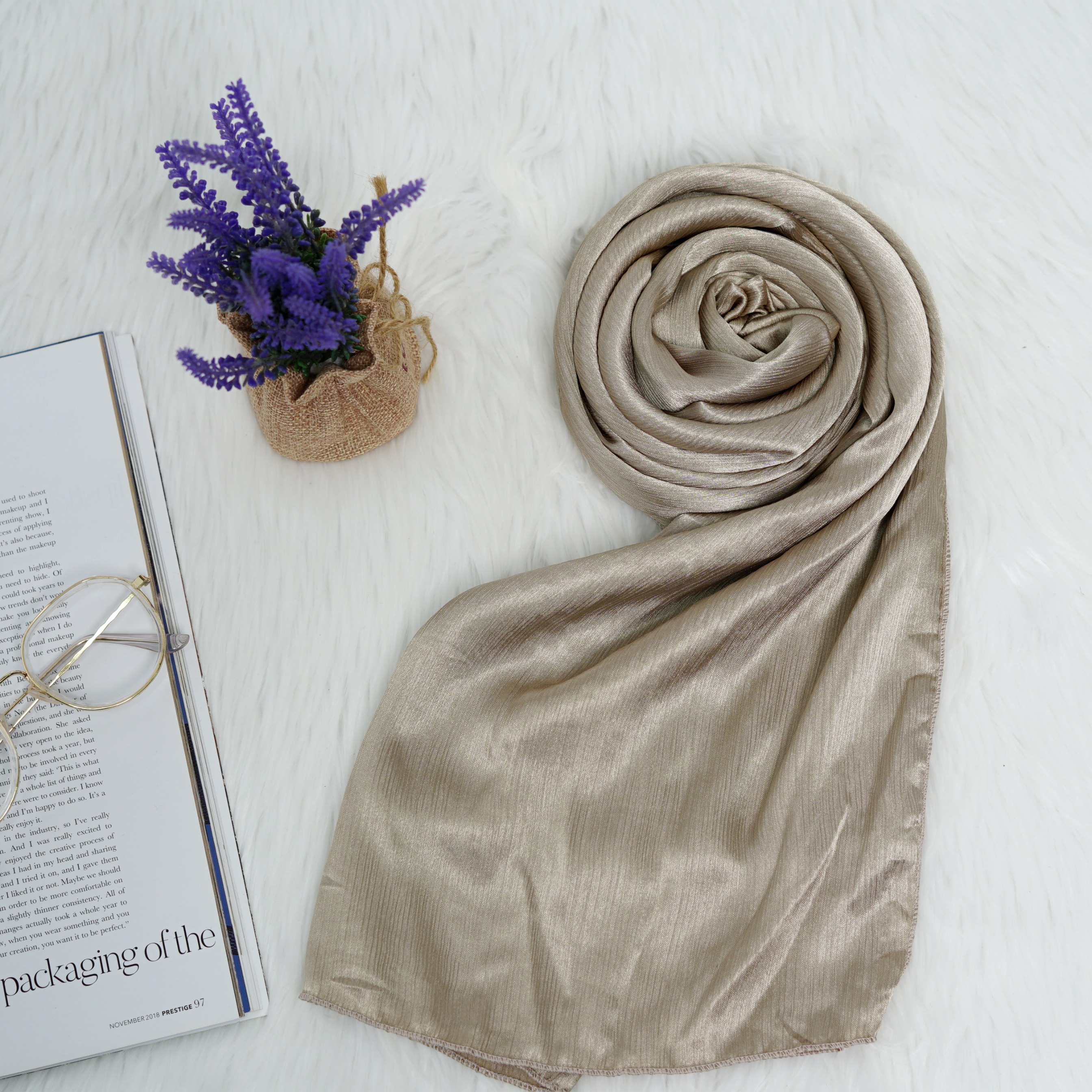 Pashmina - Ramisha Gradenza Silk - Greentea