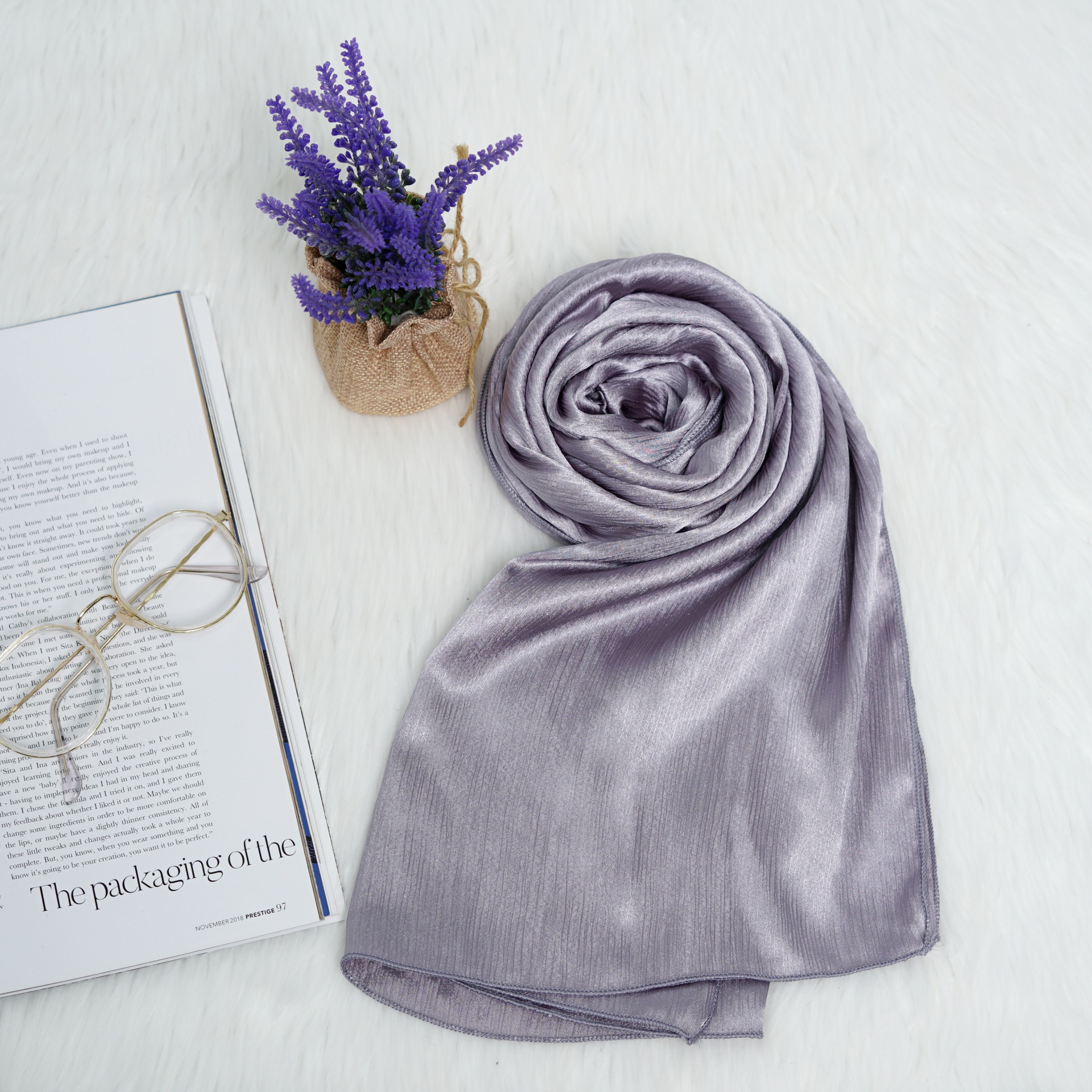 Pashmina - Ramisha Gradenza Silk - Grey