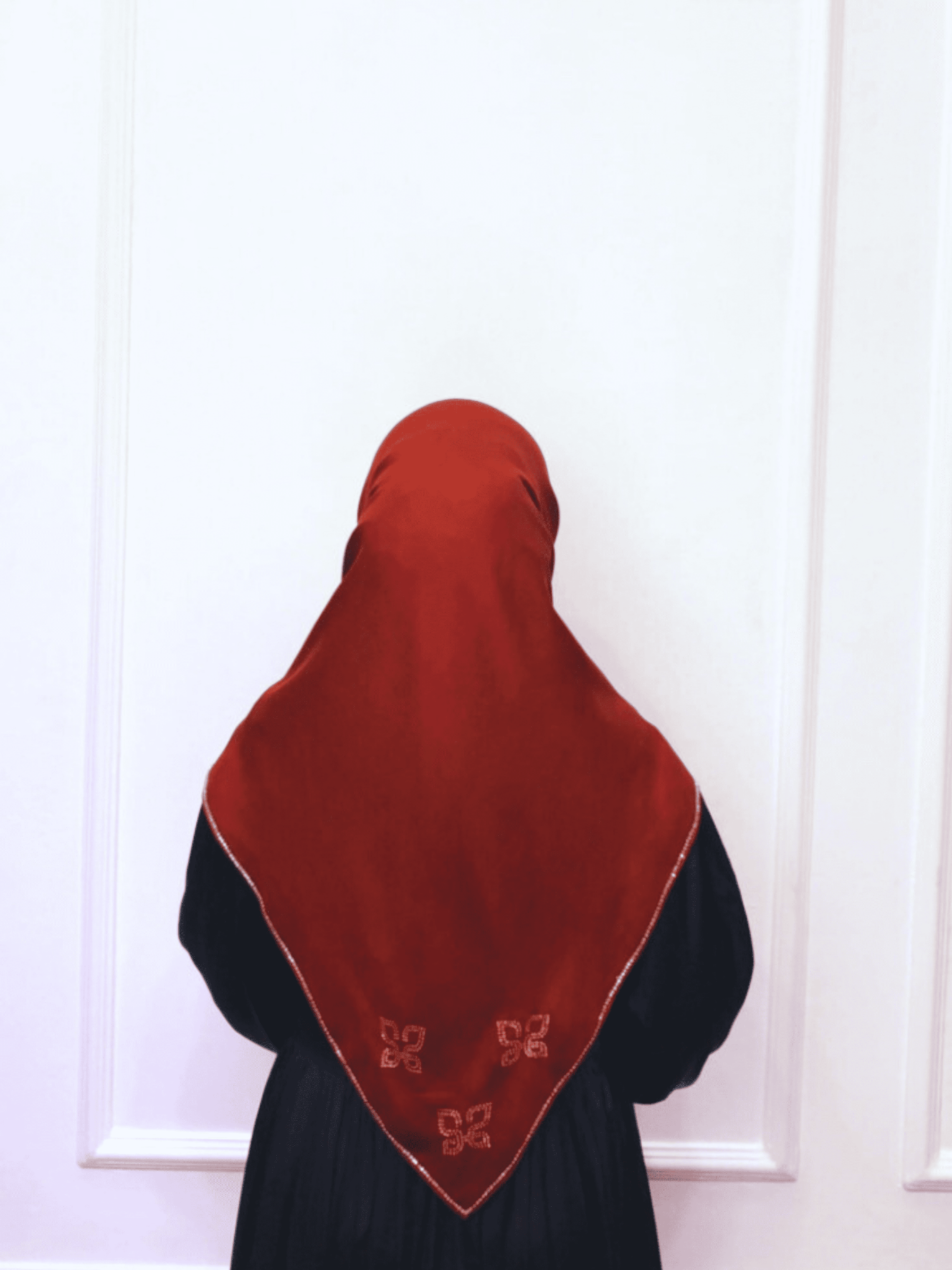 Hijab Square - Amorra Series 01 - Maroon