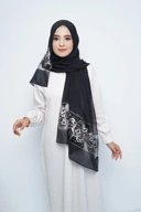 Pashmina - Rubyy Organza Series 05 - Black