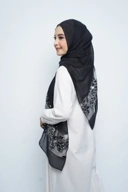 Pashmina - Rubyy Organza Series 05 - Black