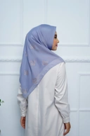Hijab Square - Amorra Series 02 - Denim Blue