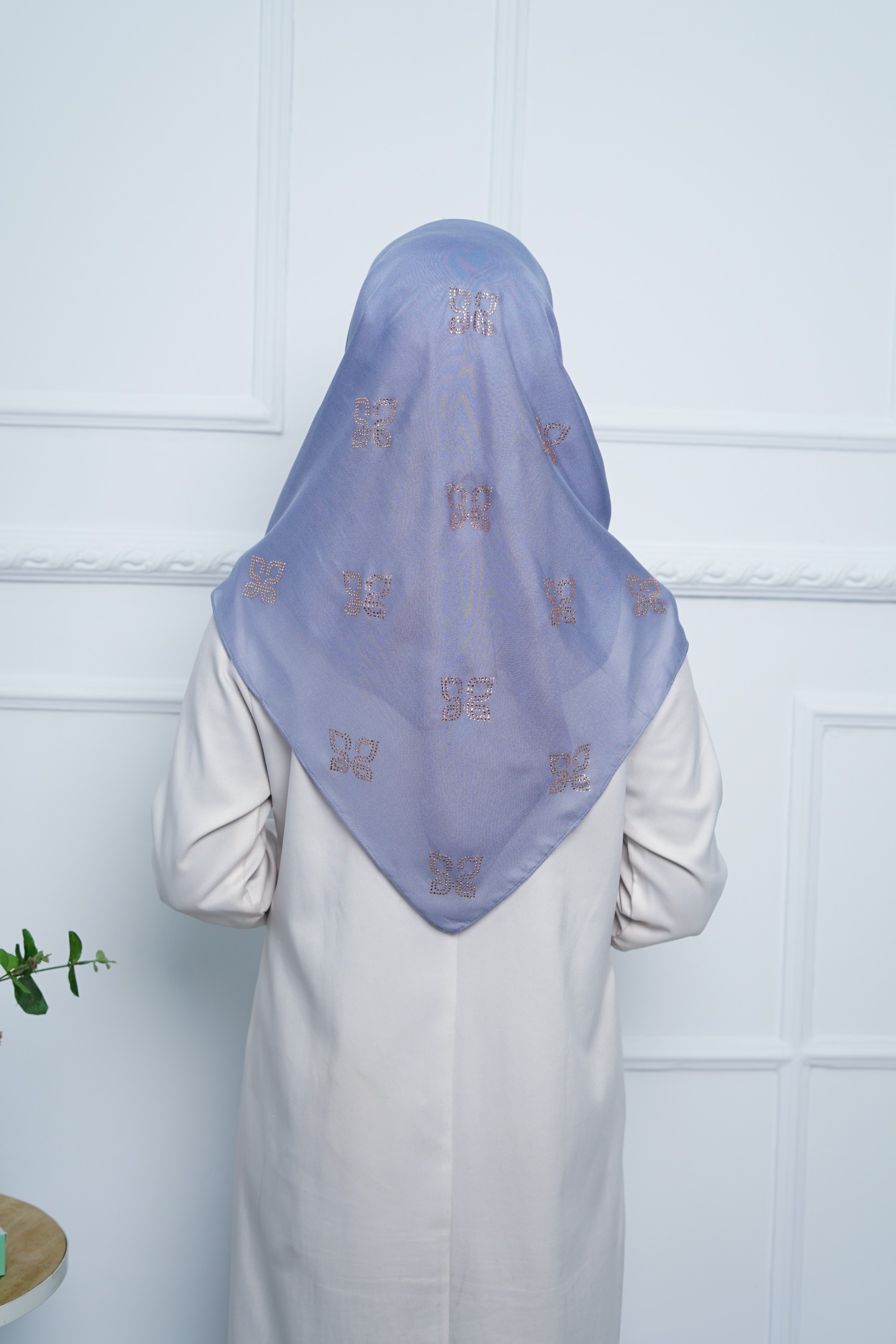 Hijab Square - Amorra Series 02 - Denim Blue