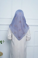 Hijab Square - Amorra Series 02 - Denim Blue