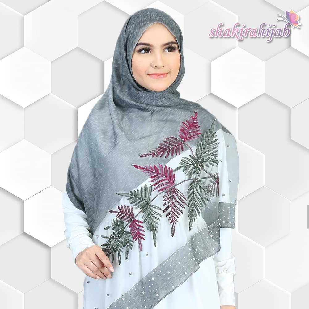 Pashmina - Rubyy Organza Series 02 - Grey