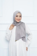 Shakira Pashmina - Elmeera Rayon Premium - Soft Grey