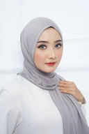Shakira Pashmina - Elmeera Rayon Premium - Soft Grey