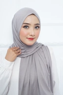 Shakira Pashmina - Elmeera Rayon Premium - Soft Grey