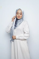 Pashmina - Ramisha Gradenza Silk - Sky Blue