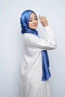 Pashmina - Ramisha Gradenza Silk - Denim