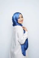 Pashmina - Ramisha Gradenza Silk - Denim