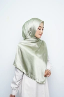 Pashmina - Ramisha Gradenza Silk - Sage Green