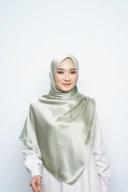 Pashmina - Ramisha Gradenza Silk - Sage Green