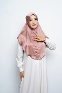 Jilbab - Bergo Noora Gradenza Silk - Brown