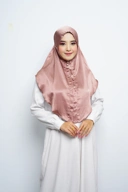 Jilbab - Bergo Noora Gradenza Silk - Brown