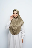 Jilbab - Bergo Noora Gradenza Silk - Army