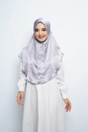 Jilbab - Bergo Noora Gradenza Silk - Grey