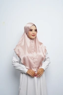 Jilbab - Bergo Noora Gradenza Silk - Nude