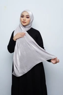 Pashmina - Kieva Shimmer Silk - Silver