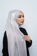 Pashmina - Kieva Shimmer Silk - Silver