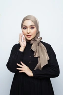 Pashmina - Kieva Shimmer Silk - Brown