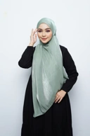 Pashmina - Kieva Shimmer Silk - Sage Green