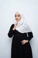Pashmina - Kieva Shimmer Silk - Broken White