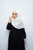 Pashmina - Kieva Shimmer Silk - Broken White