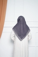 Hijab Square - Zaheera - Dark Grey