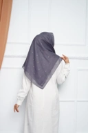 Hijab Square - Zaheera - Dark Grey