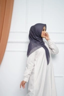 Hijab Square - Zaheera - Dark Grey