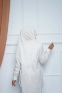 Hijab Square - Zaheera - Broken White