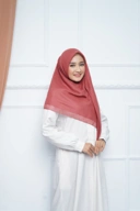 Hijab Square - Zaheera - Burgundy