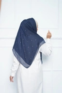 Hijab Square - Zaheera - Navy