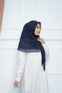 Hijab Square - Zaheera - Navy