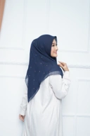 Hijab Square - Zaheera - Navy