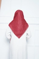 Hijab Square - Zaheera - Maroon