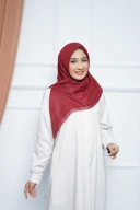 Hijab Square - Zaheera - Maroon