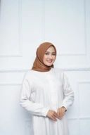 Hijab Square - Zaheera - Peanut