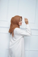 Hijab Square - Zaheera - Peanut