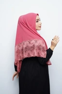 Hijab Square - Rayya Broket - Dusty Pink